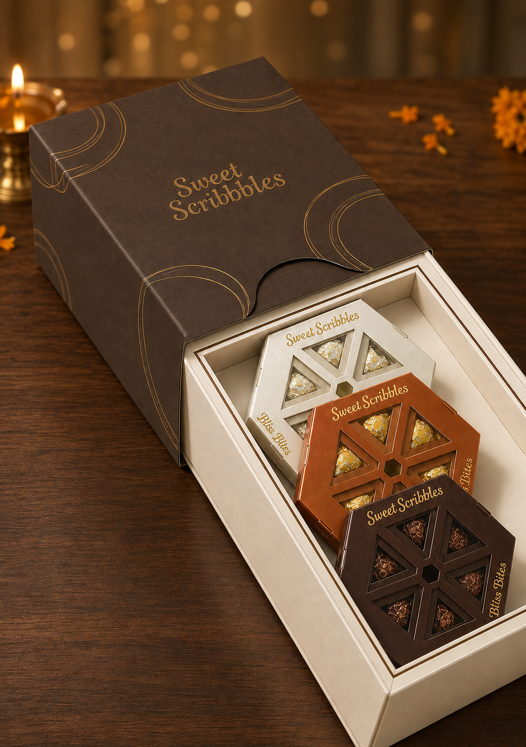 Hex Trio Chocolate Gift Set
